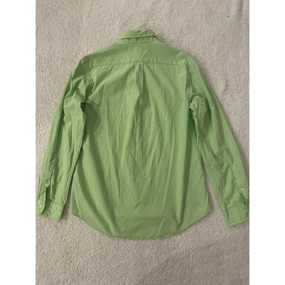 Polo Ralph Lauren Soft Wash Cotton Sport Shirt Large L Custom Fit Logo Green $89 - Picture 3 of 3